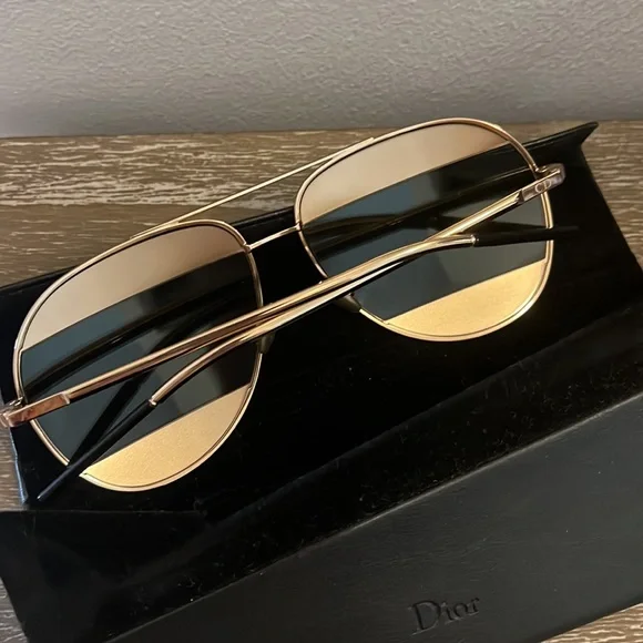 Christian Dior gold sunglasses - Picture 3 of 10
